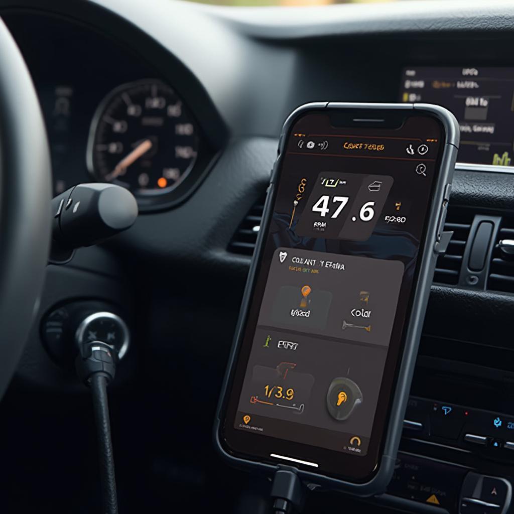 Smart Drive OBD2 Connected to Smartphone