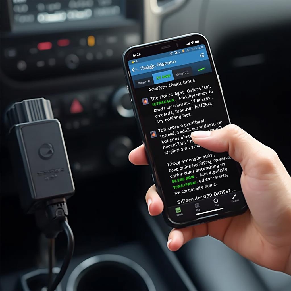 Using a Smartphone App to Diagnose a Dodge Durango