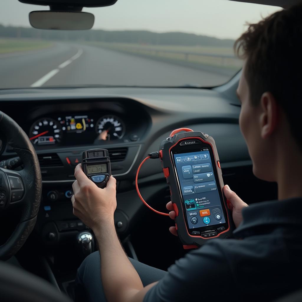 Using an OBD2 Scanner on a Hyundai Solaris