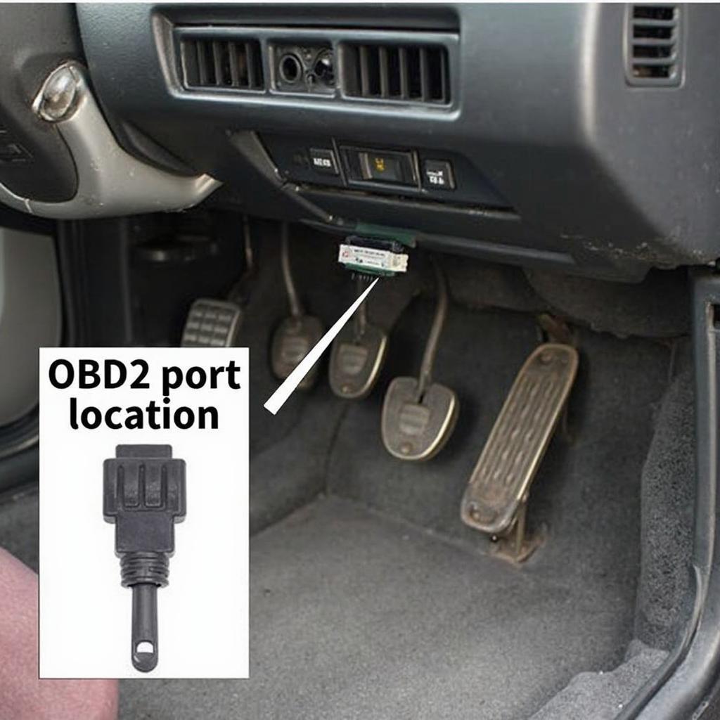 SR20 OBD2 Port Location in a Nissan 240SX