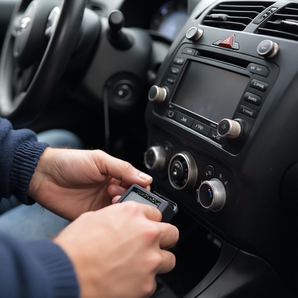 Inspecting the OBD2 Port on a Subaru STI