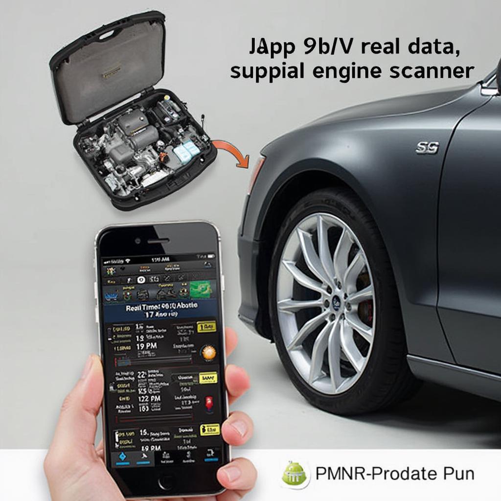 Superbox OBD2 displaying benzine engine data on a smartphone