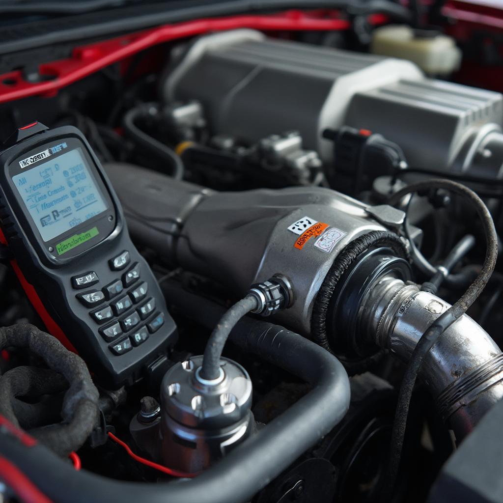 Supercharged Engine with OBD2 Scanner