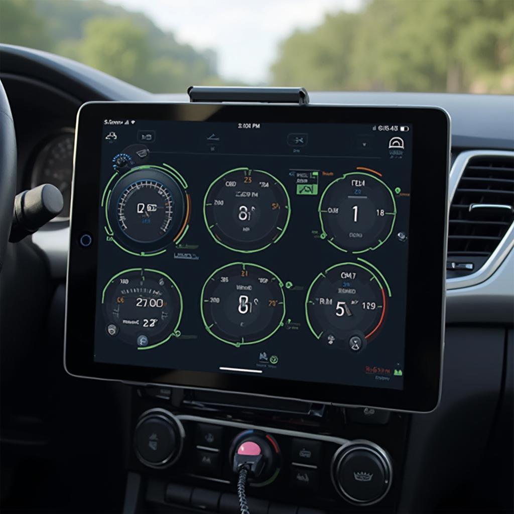 Tablet OBD2 Gauge Cluster Dashboard