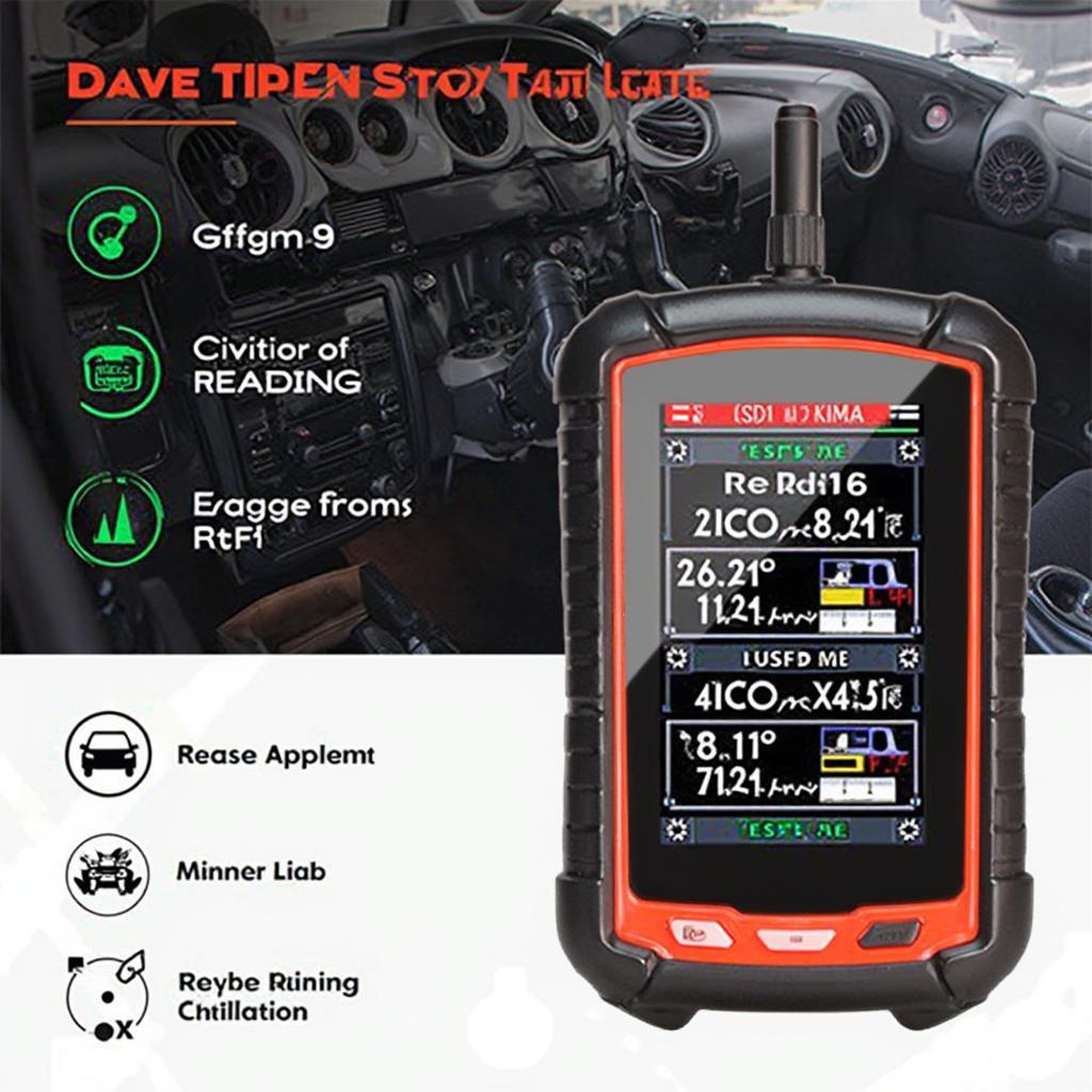 Tacklife OBD2 Scanner Displaying Live Data