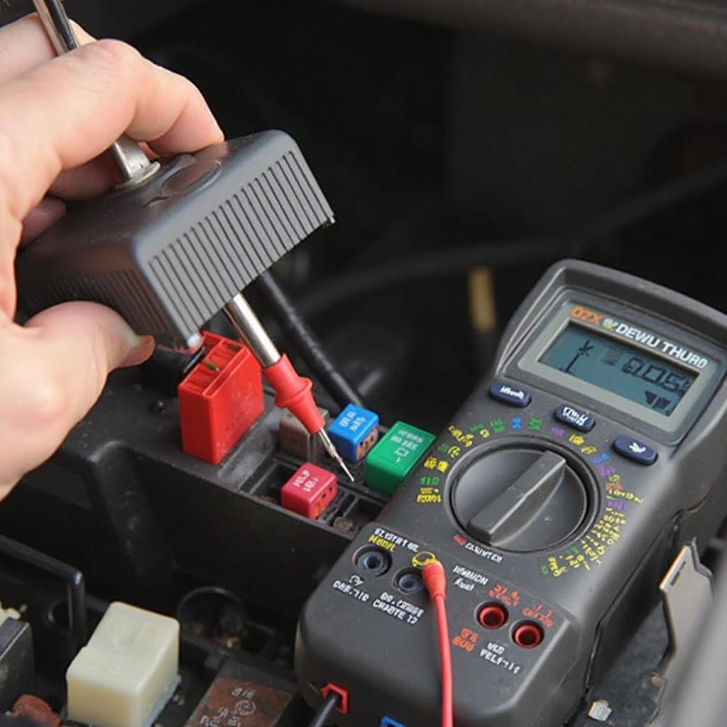 Testing a 2004 Tahoe OBD2 Fuse with a Multimeter