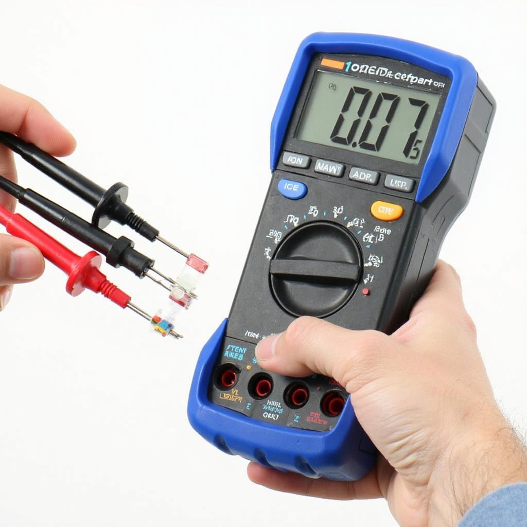 Testing OBD2 port fuse with multimeter - Showing how to use a multimeter to check the fuse.