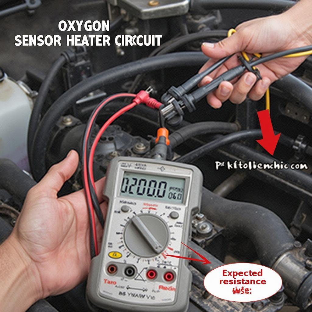 Testing OBD2 Oxygen Sensor Heater Circuit with Multimeter