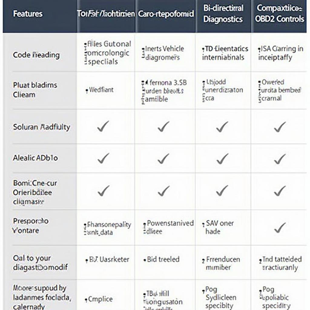 Top OBD2 Scanners Features Comparison