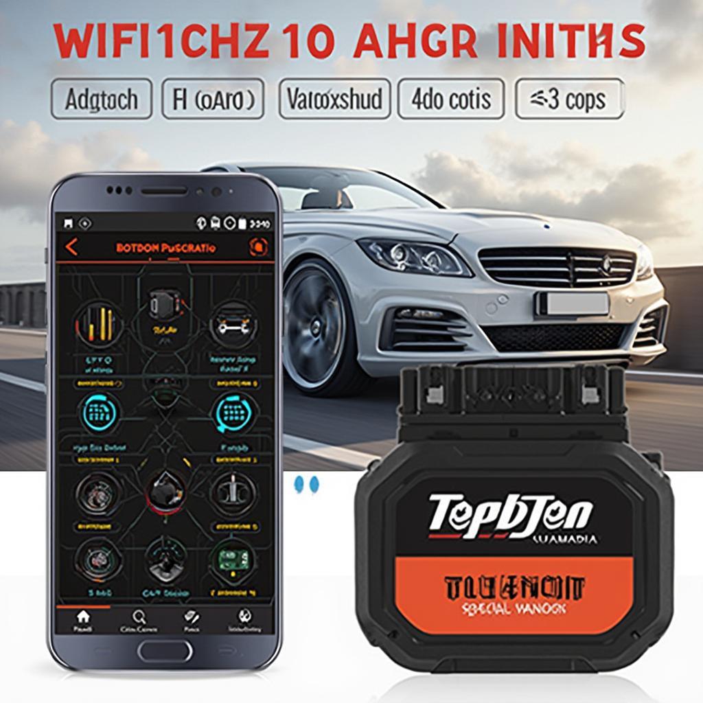 Topdon Automate OBD2 Wifi Diagnostic Features