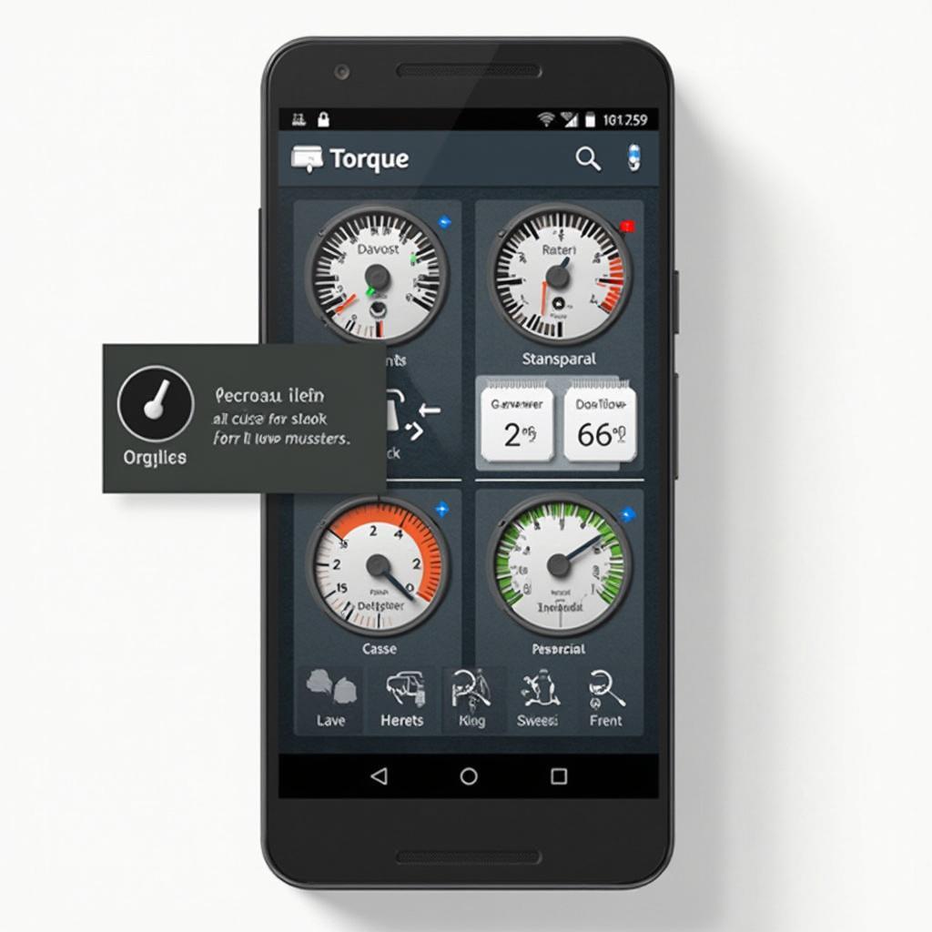 Torque App Dashboard on Android Phone