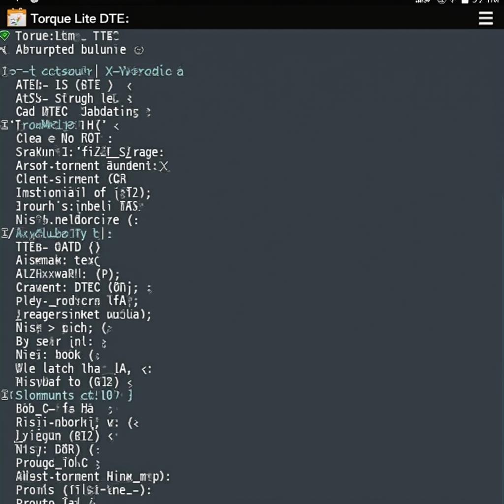 Torque Lite OBD2 & Car APK Fault Codes Display