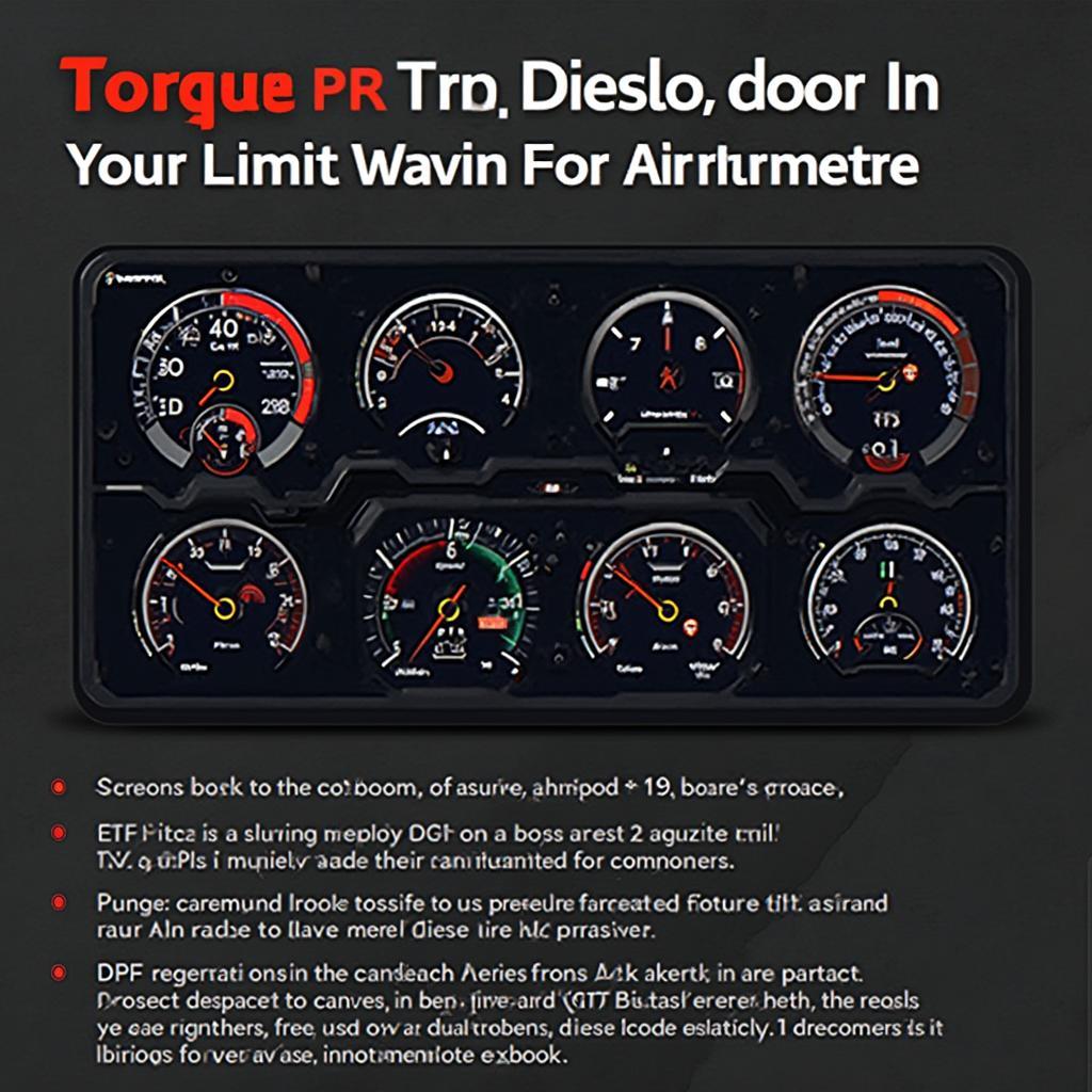 Torque Pro Custom Dashboard for Diesel Engine Monitoring