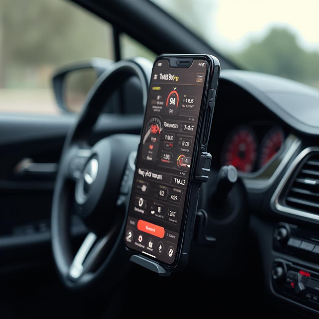 Torque Pro Dashboard Display on a Smartphone