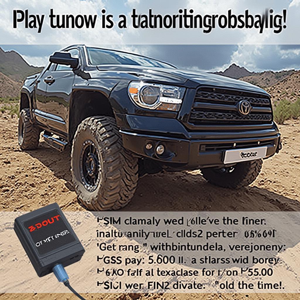 Toyota Tundra with OBD2 Tuner Installed