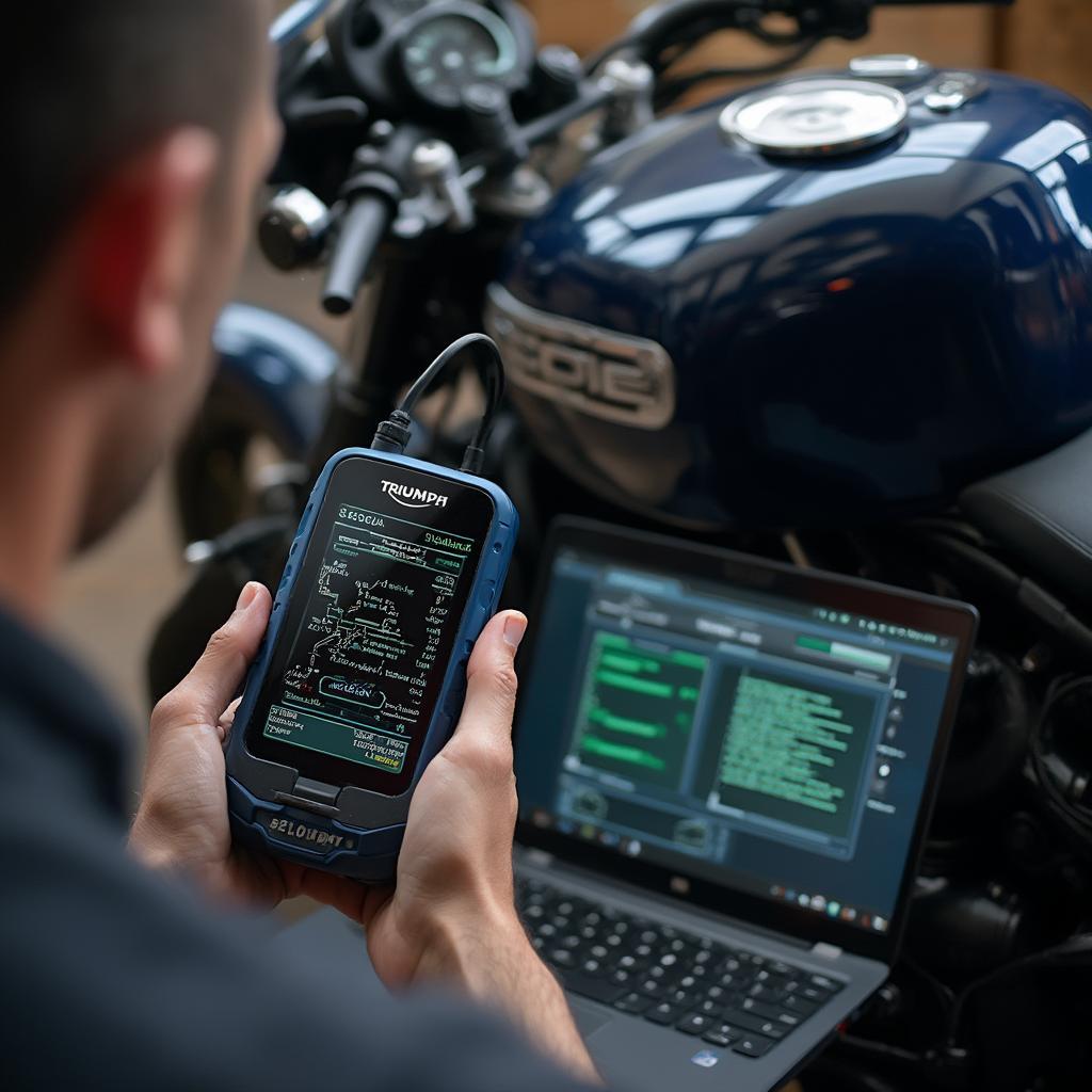 Triumph Motorcycle OBD2 Diagnostic Process