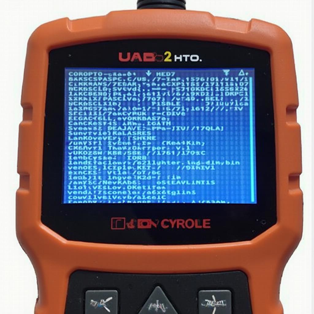 U480 OBD2 Scanner Displaying Diagnostic Trouble Codes