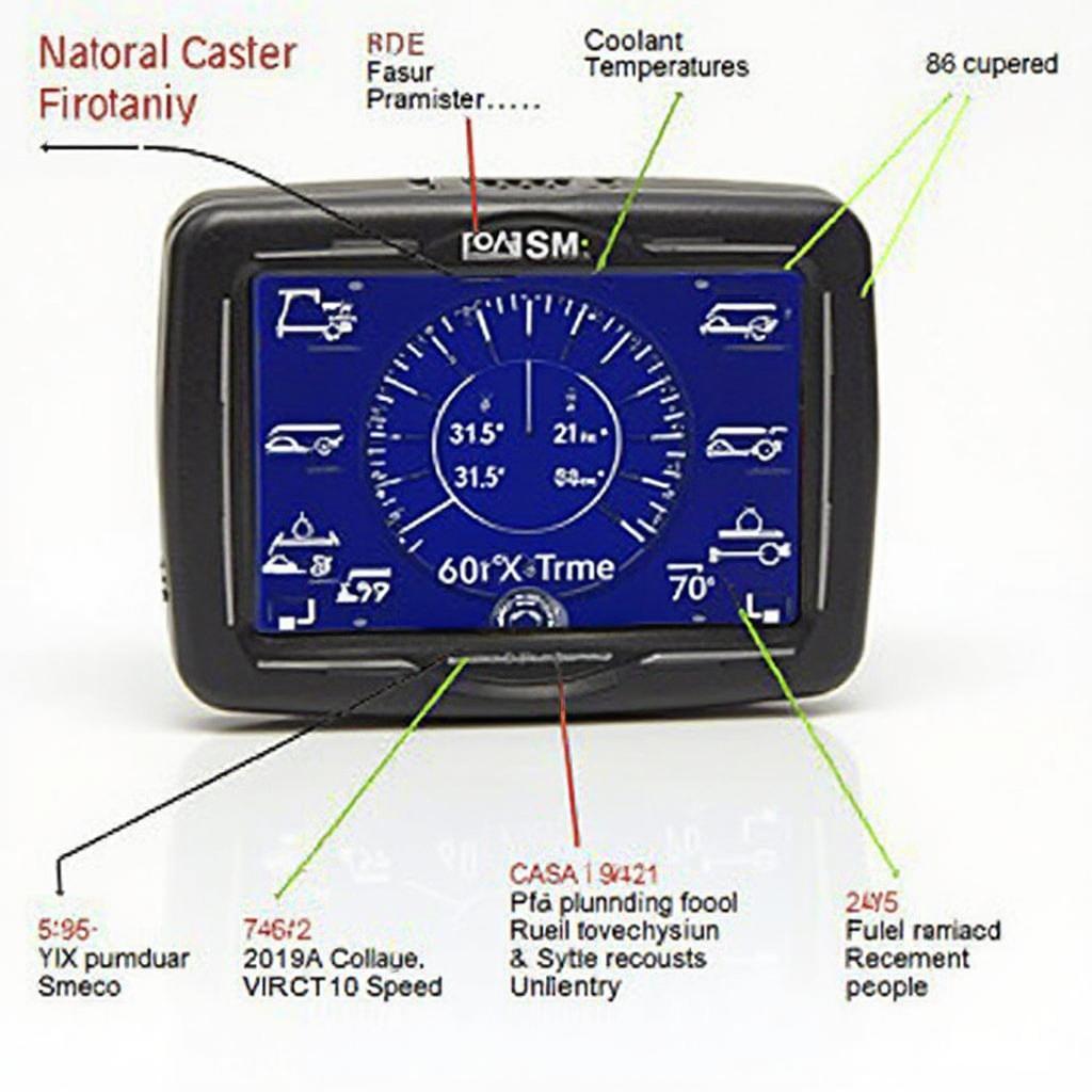 UltraGauge OBD2 Scanner Displaying Real-Time Vehicle Data