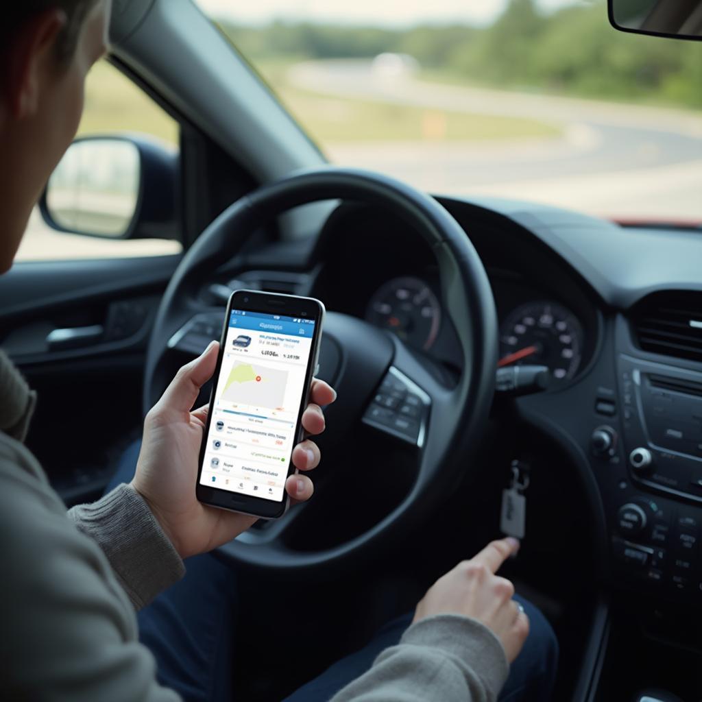 Using a smartphone and a bluetooth OBD2 adapter to diagnose a car problem.