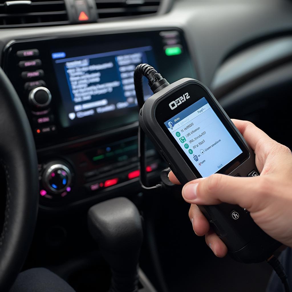 Using OBD2 Scanner on Honda Accord for Diagnostics