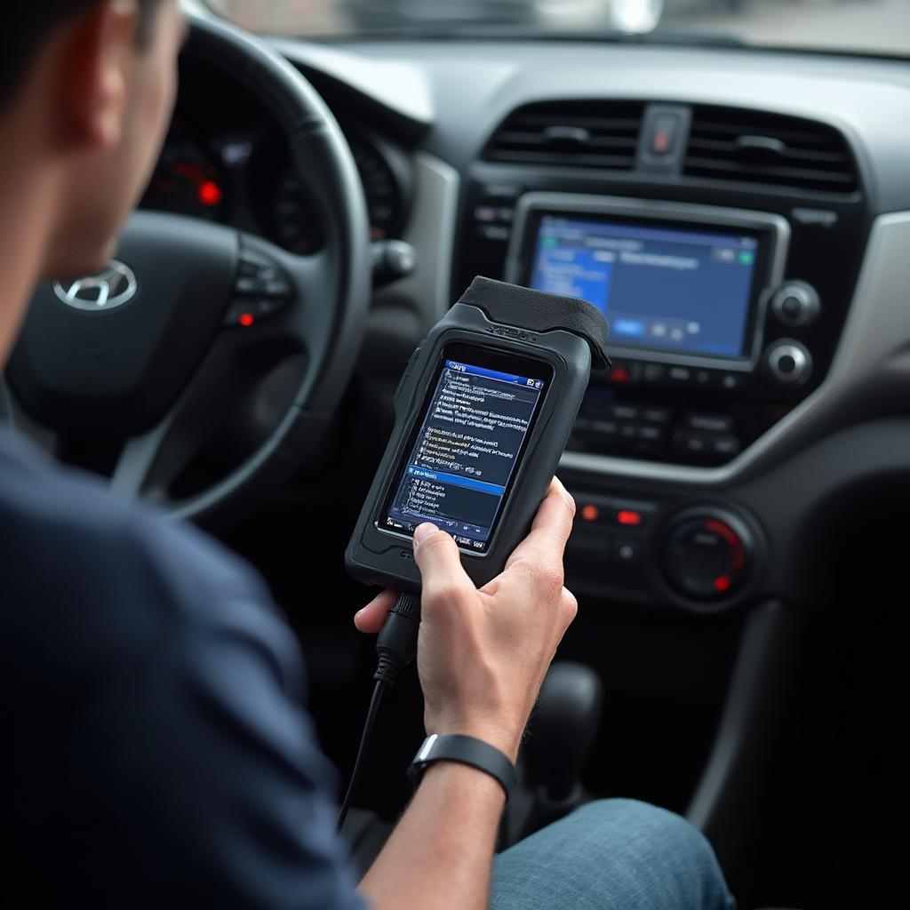 Using an OBD2 Scanner on a Hyundai Accent