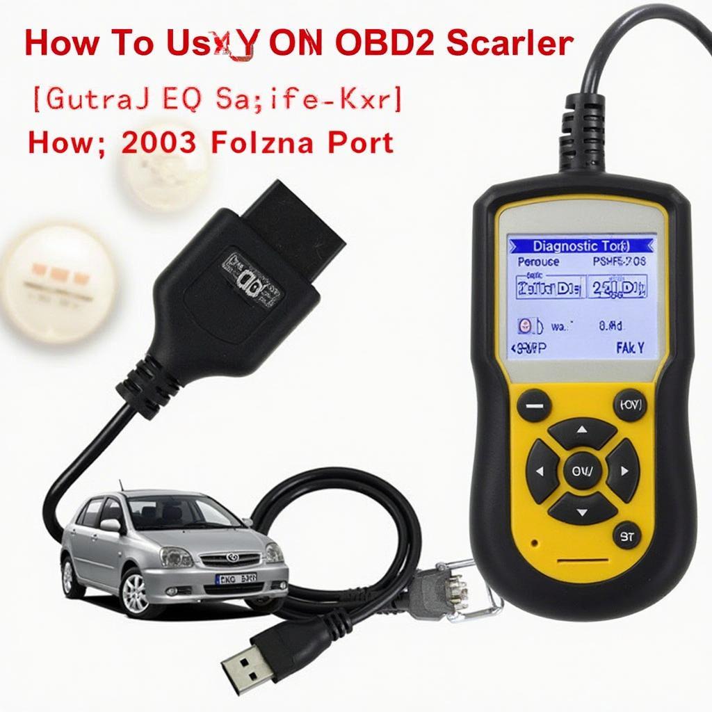 Using an OBD2 Scanner on a Toyota Corolla 2003