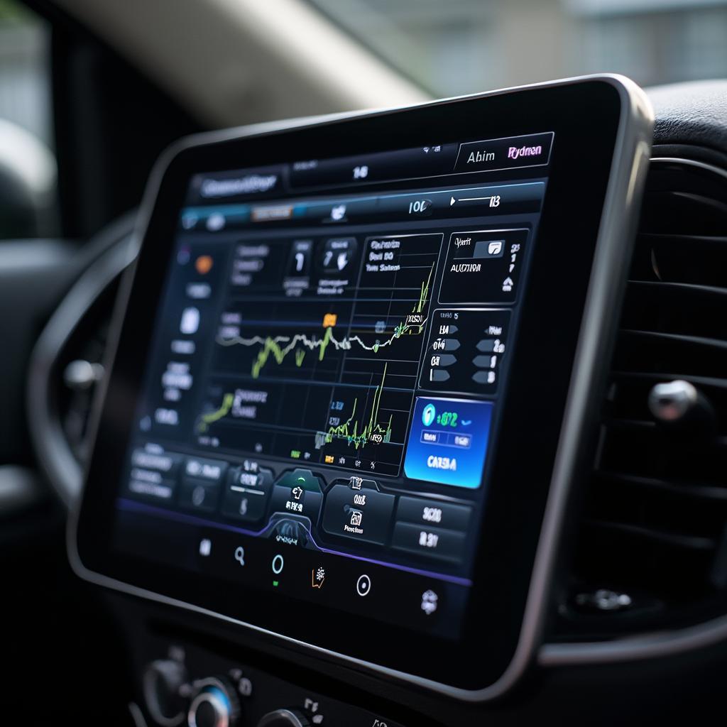 V100 OBD2 Scanner Displaying Live Data Stream