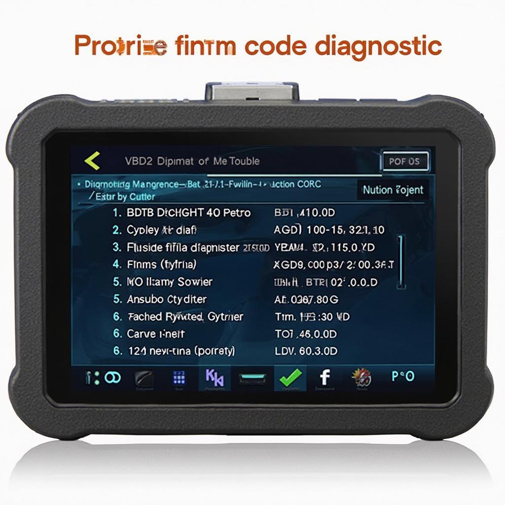 v311 OBD2 Scanner Displaying Diagnostic Trouble Codes