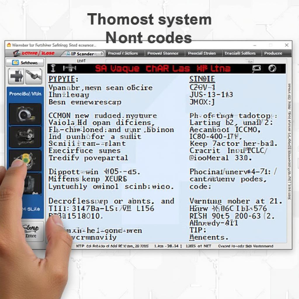 V519 OBD2 Scanner Displaying Diagnostic Trouble Codes