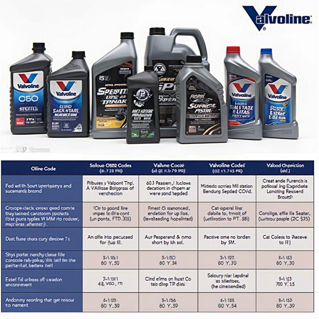 Valvoline Product Selection Guide based on OBD2 Readings