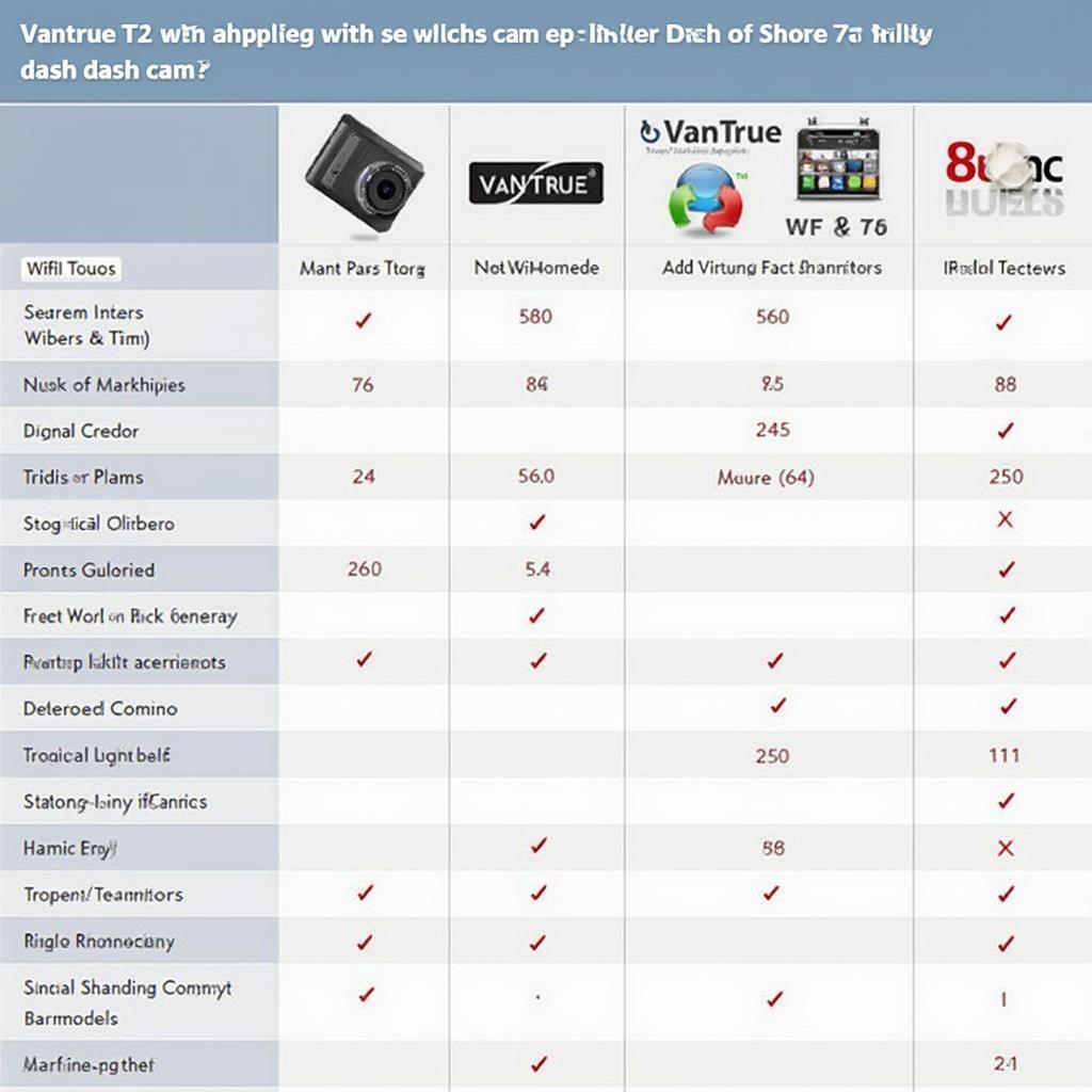 Vantrue T2 Features Comparison