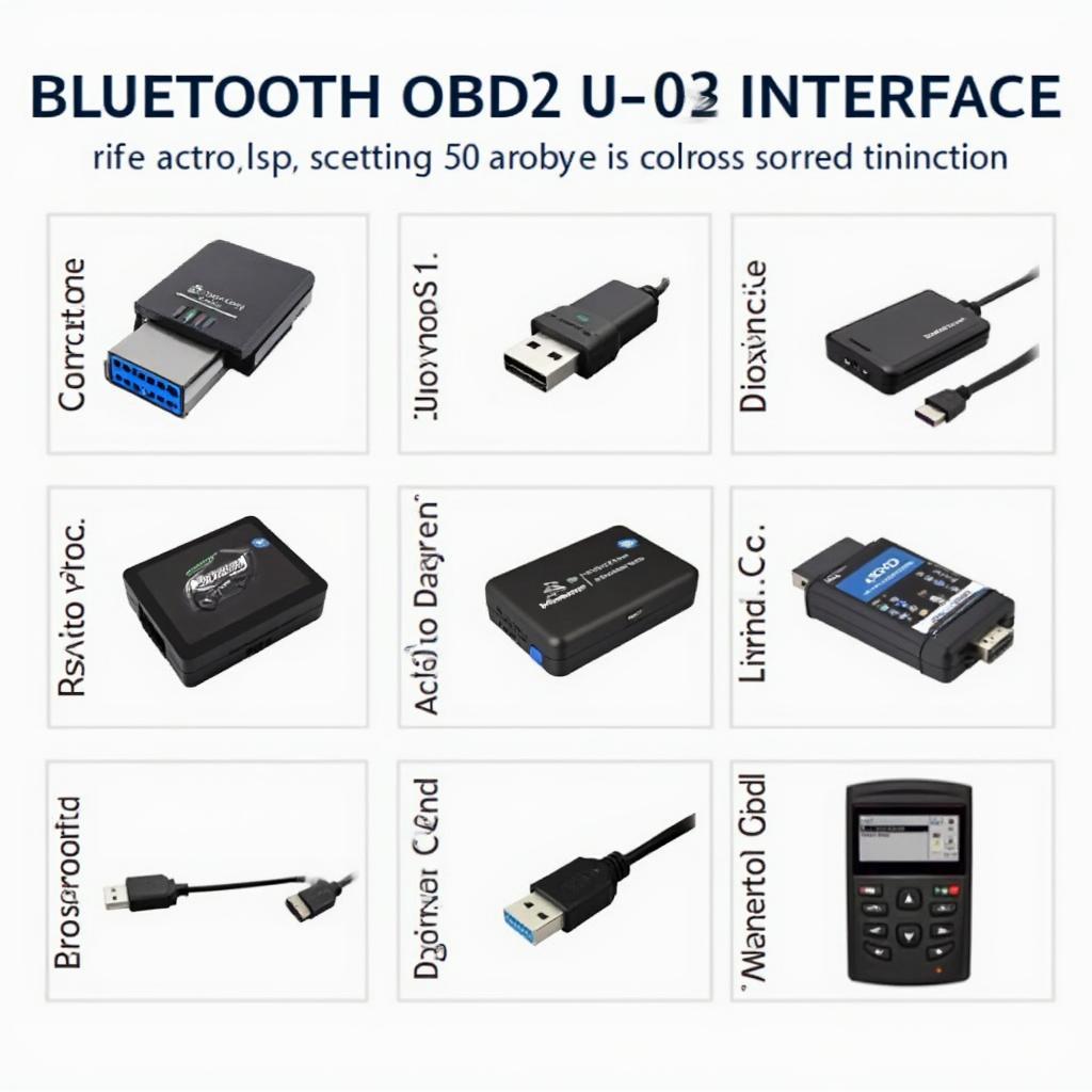 Various Bluetooth OBD2 Diagnostic Interfaces