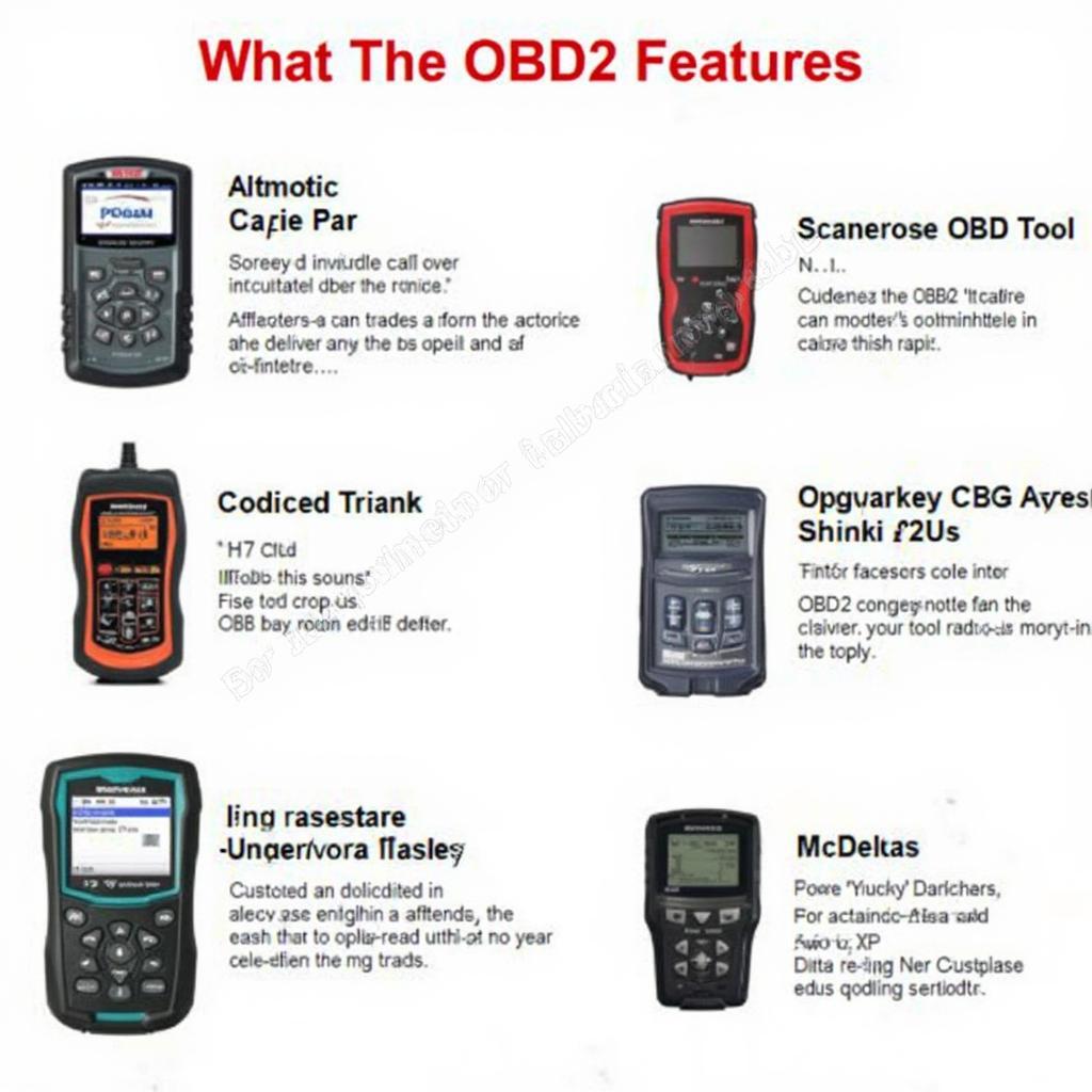 Various Mazda OBD2 Scan Tools