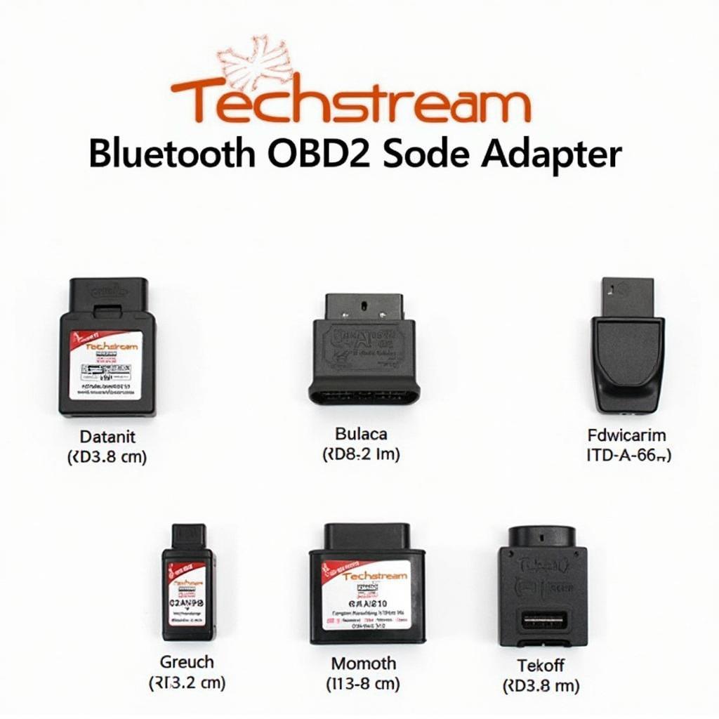 Various Techstream Bluetooth OBD2 Adapters