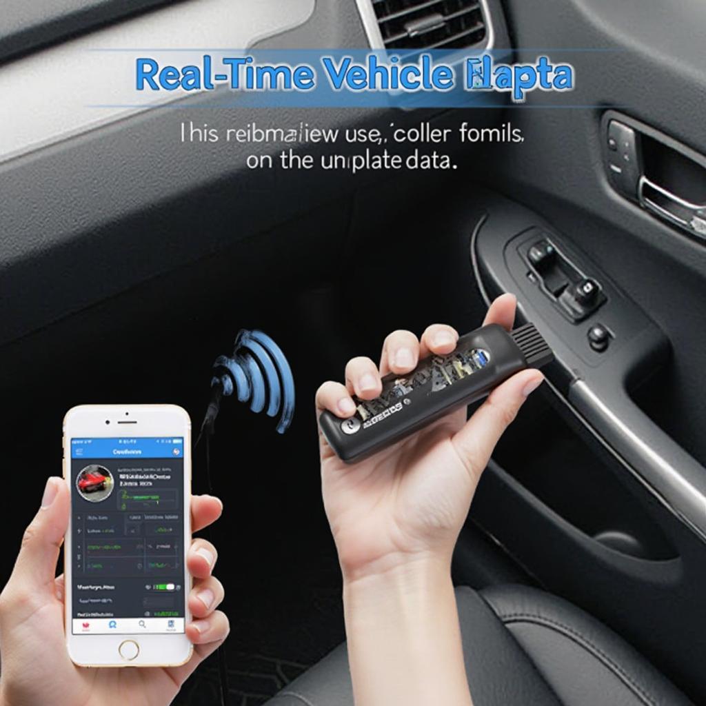 VeePeak OBD2 Bluetooth Scanner Connected to Smartphone