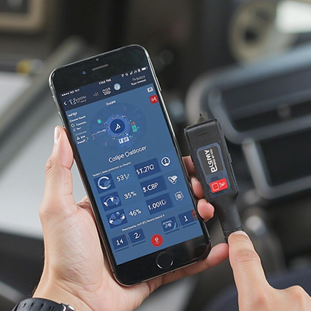 VeePeak OBD2 Scanner App Display on Smartphone