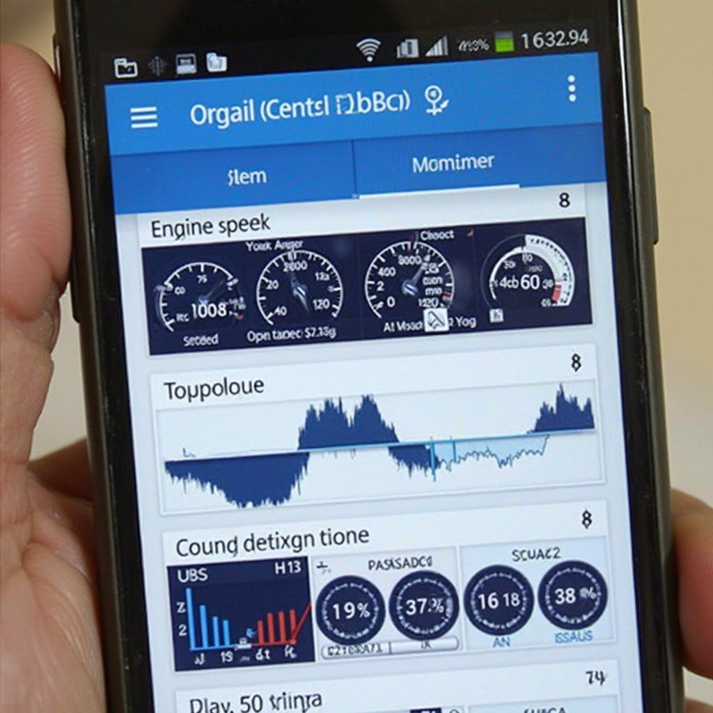 VeePeak OBDCheck BLE App Interface on Smartphone