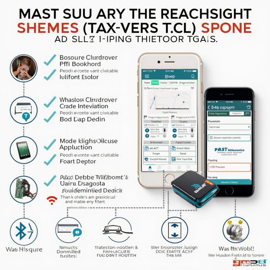 Vgate Bluetooth OBD2 Adapter Smartphone App Interface