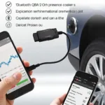 Vgate iCar Pro Bluetooth OBD2 Scanner Connected to Car