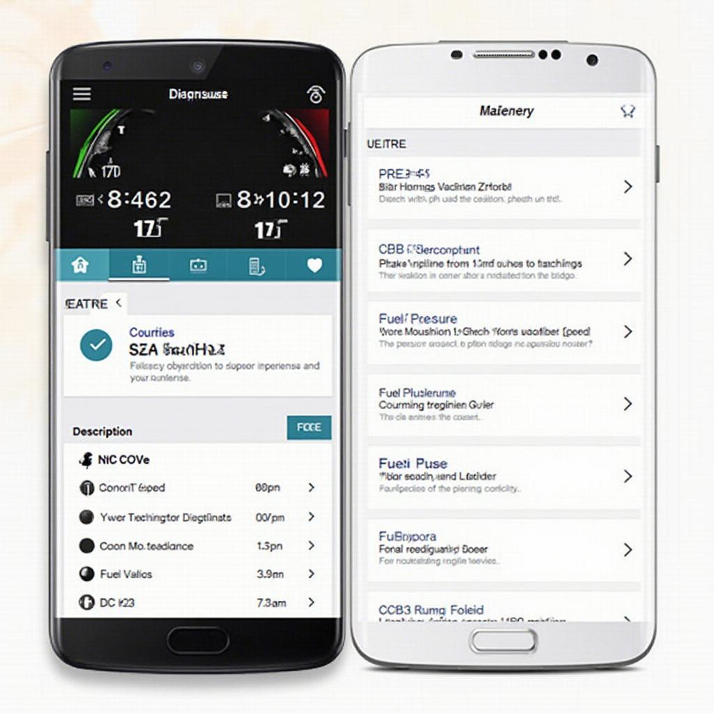 Vgate OBD2 ELM327 Diagnostic App Interface