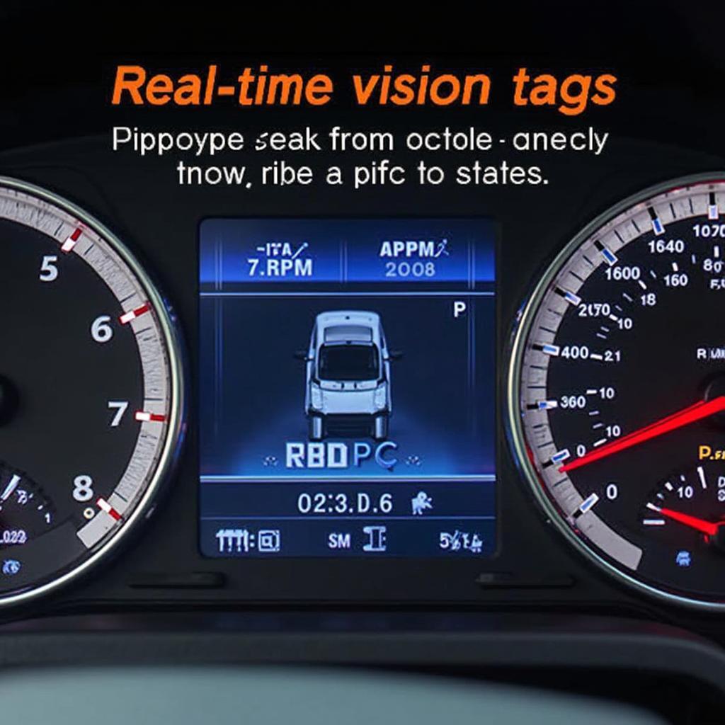 Vision Tags Displayed on an OBD2 Scanner