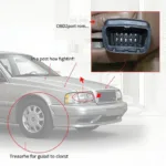 Volvo 850 GLT OBD2 Port Location Under Dashboard