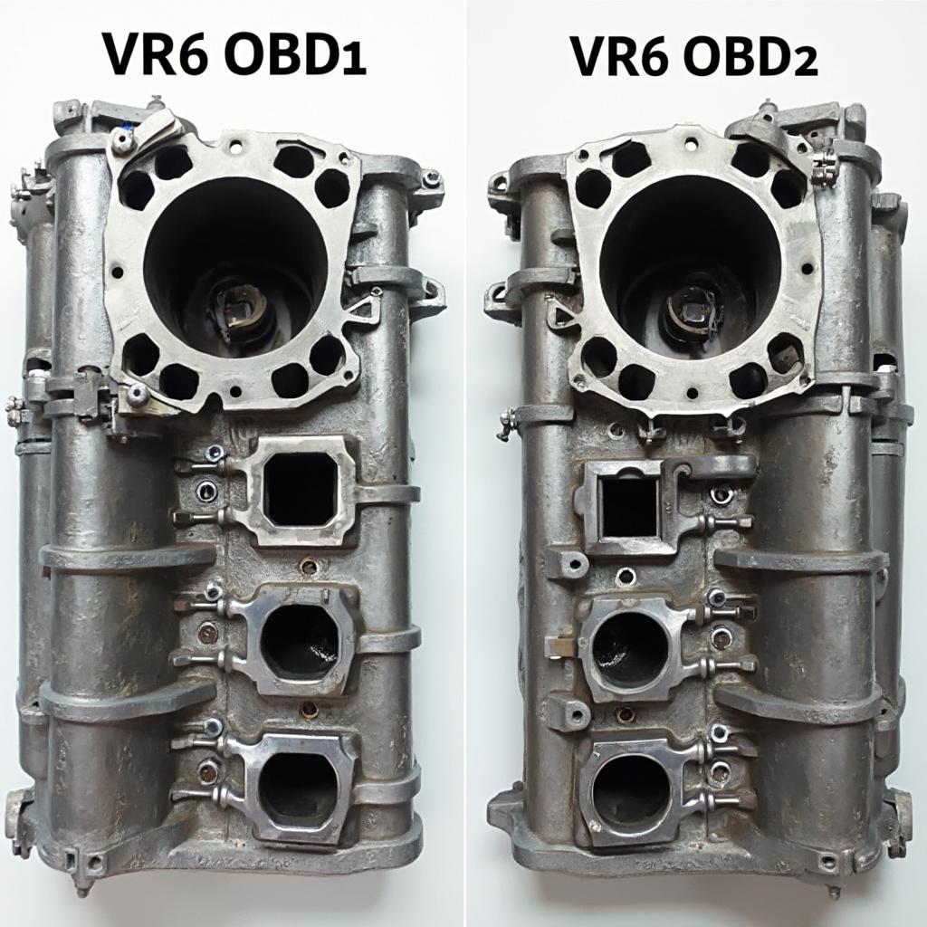 VR6 OBD1 and OBD2 Intake Manifold Comparison