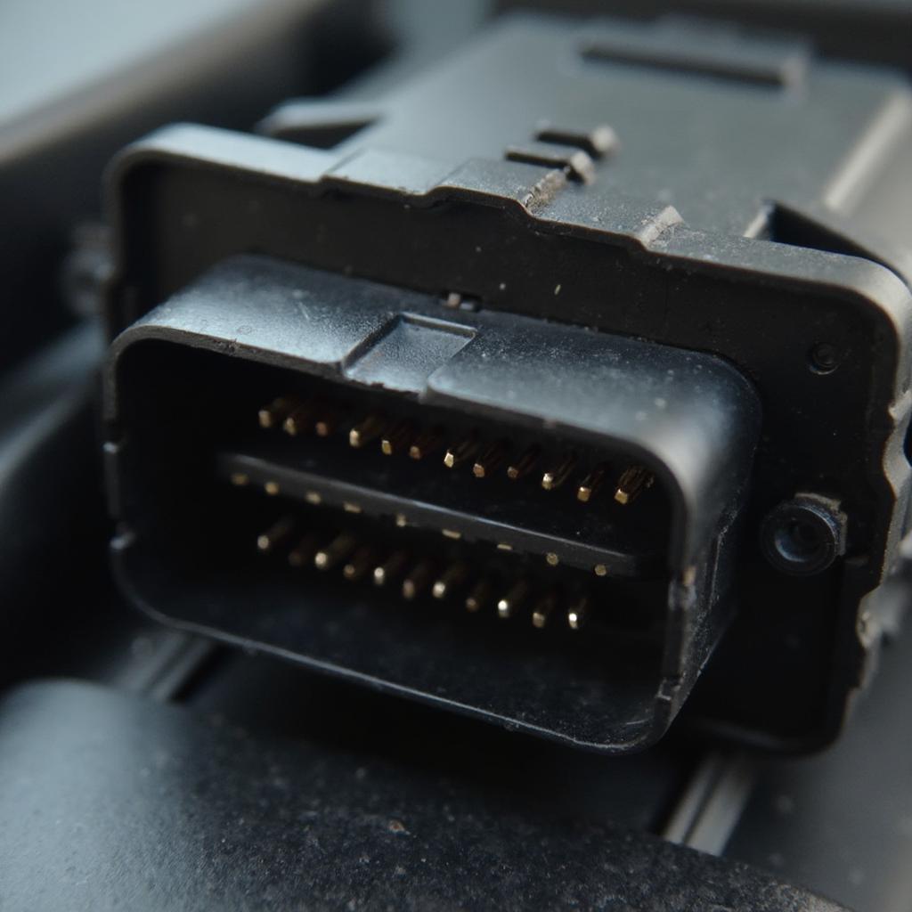 VW Golf OBD2 Port Bracket Close Up