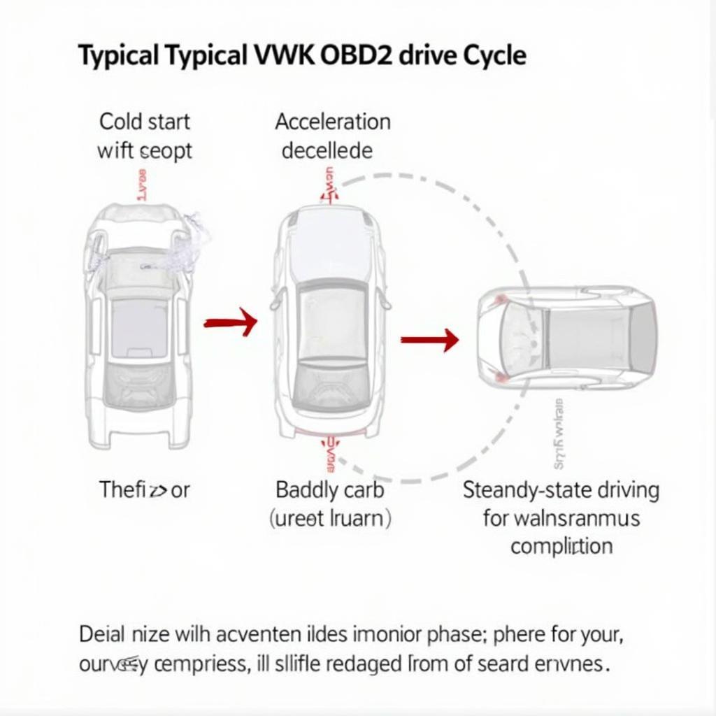 VW OBD2 Drive Cycle Diagram