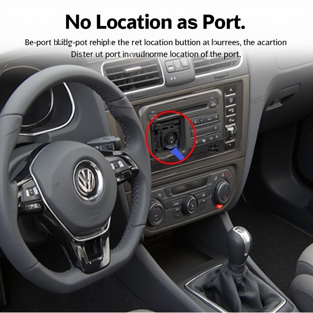 VW OBD2 Port Location