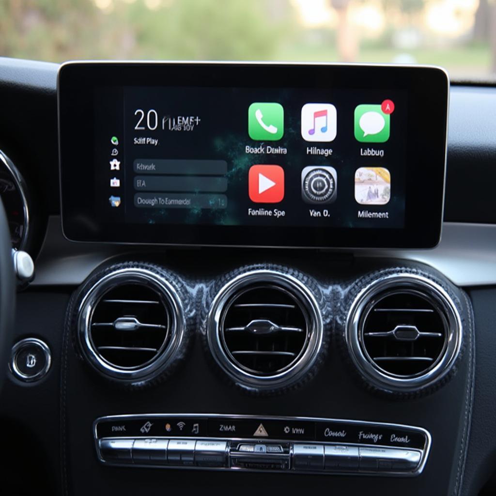 Mercedes W205 CarPlay Interface