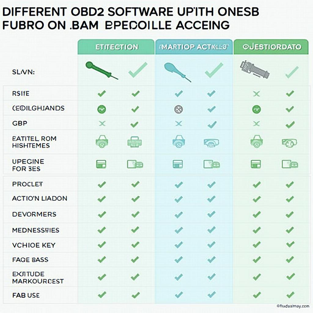 Windows OBD2 Software Compatibility Chart