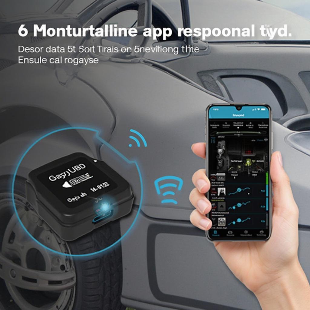 Wireless OBD2 Scanner Connected to Smartphone