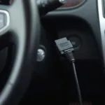 1.3a OBD2 Cable Connected to Car